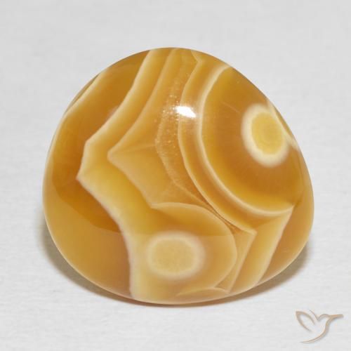 18.16 ct Multicolor Agate Stone, Natural Agate in Pear Cabochon Shape for Sale