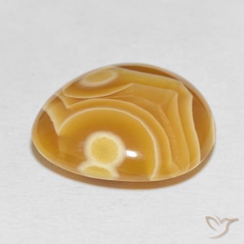 Agate Gemstone in 19 x 18 mm Size for Sale, Agate Stone in Multicolor Color