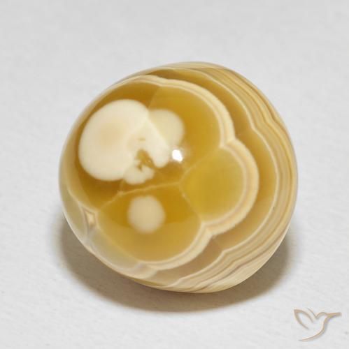 19.86 ct Multicolor Agate Stone, Natural Agate in Oval Cabochon Shape for Sale