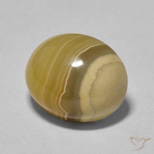 7.43 ct Multicolor Agate Stone, Natural Agate in Oval Cabochon Shape for Sale