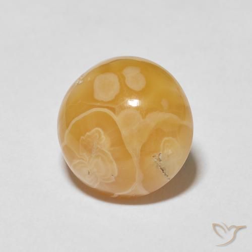 8.10 ct Multicolor Agate Stone, Natural Agate in Round Cabochon Shape for Sale