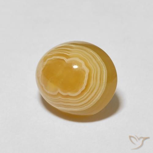 5.64 ct Multicolor Agate Stone, Natural Agate in Oval Cabochon Shape for Sale