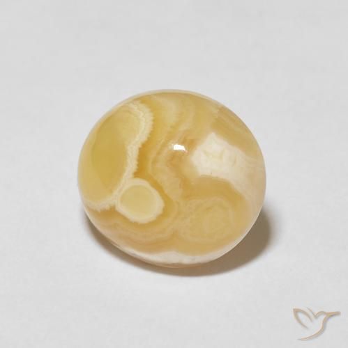 7.45 ct Multicolor Agate Stone, Natural Agate in Oval Cabochon Shape for Sale