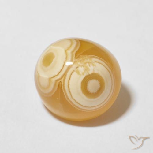 6.67 ct Multicolor Agate Stone, Natural Agate in Oval Cabochon Shape for Sale