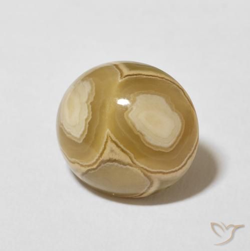 7.32 ct Multicolor Agate Stone, Natural Agate in Oval Cabochon Shape for Sale