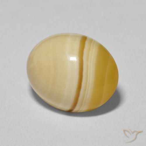 6.77 ct Multicolor Agate Stone, Natural Agate in Oval Cabochon Shape for Sale
