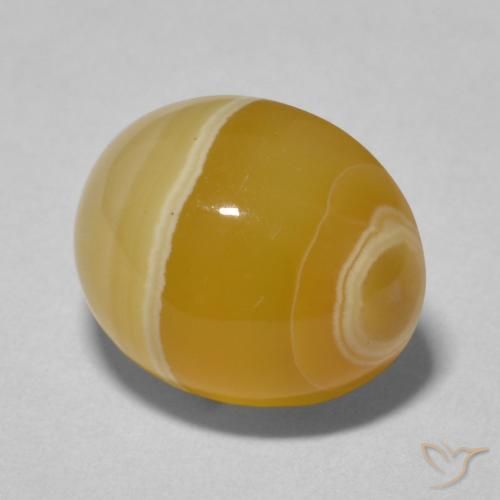 5.54 ct Multicolor Agate Stone, Natural Agate in Oval Cabochon Shape for Sale