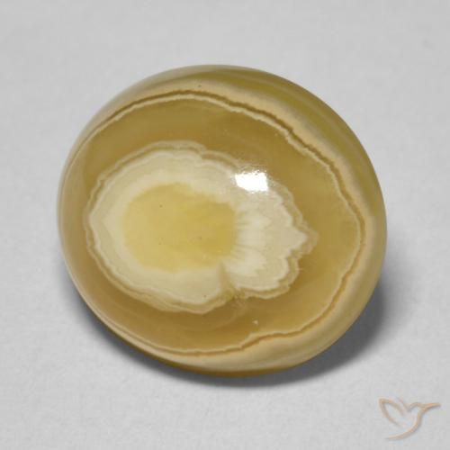 8.84 ct Multicolor Agate Stone, Natural Agate in Oval Cabochon Shape for Sale