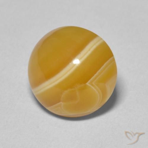 5.05 ct Multicolor Agate Stone, Natural Agate in Round Cabochon Shape for Sale