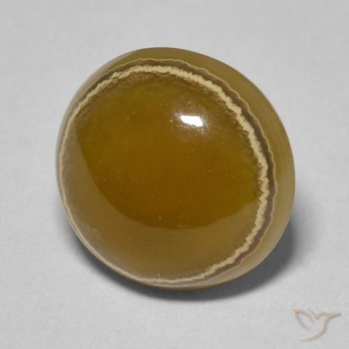 8.46 ct Multicolor Agate Stone, Natural Agate in Round Cabochon Shape for Sale