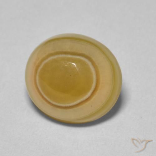 4.04 ct Multicolor Agate Stone, Natural Agate in Oval Cabochon Shape for Sale