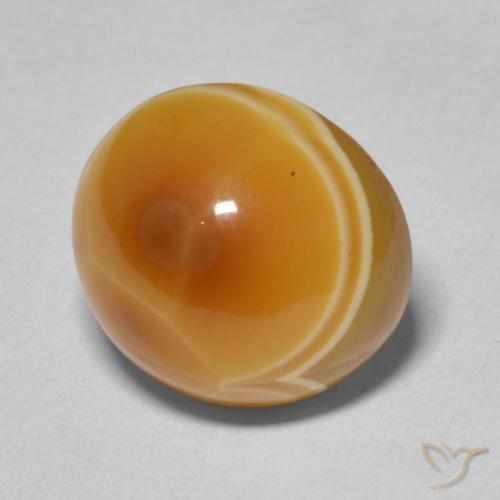 11.03 ct Multicolor Agate Stone, Natural Agate in Oval Cabochon Shape for Sale