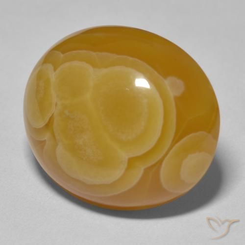 30.72 ct Multicolor Agate Stone, Natural Agate in Oval Cabochon Shape for Sale