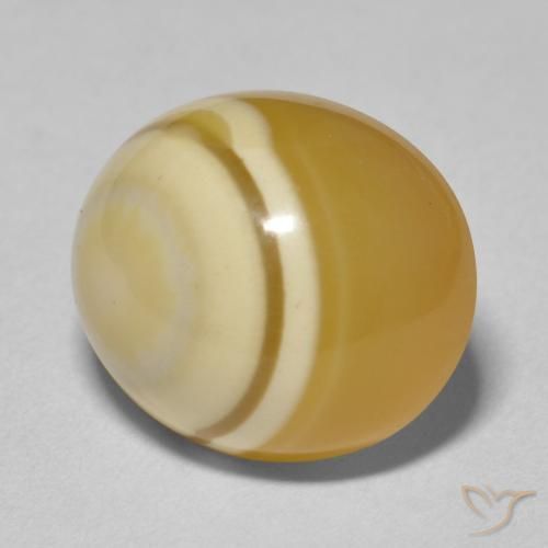 12.09 ct Multicolor Agate Stone, Natural Agate in Oval Cabochon Shape for Sale