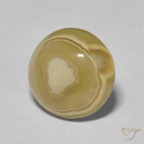 4.76 ct Multicolor Agate Stone, Natural Agate in Round Cabochon Shape for Sale