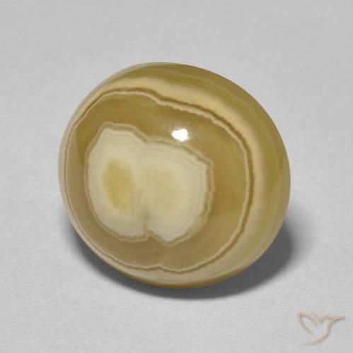 9.86 ct Multicolor Agate Stone, Natural Agate in Oval Cabochon Shape for Sale