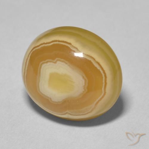 7.93 ct Multicolor Agate Stone, Natural Agate in Oval Cabochon Shape for Sale