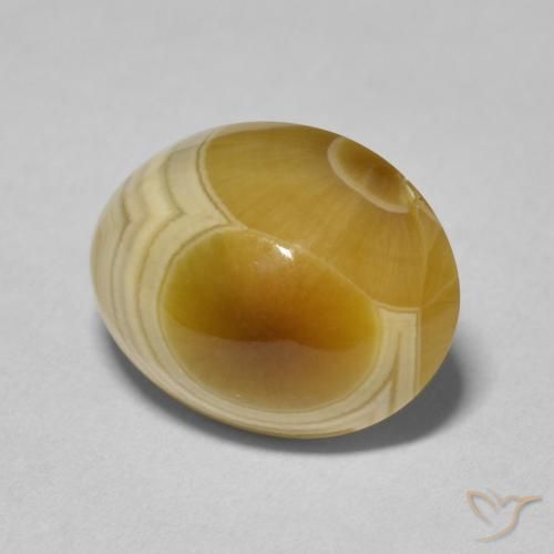 8.06 ct Multicolor Agate Stone, Natural Agate in Oval Cabochon Shape for Sale