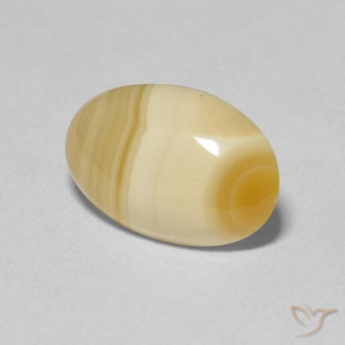 3.76 ct Multicolor Agate Stone, Natural Agate in Oval Cabochon Shape for Sale