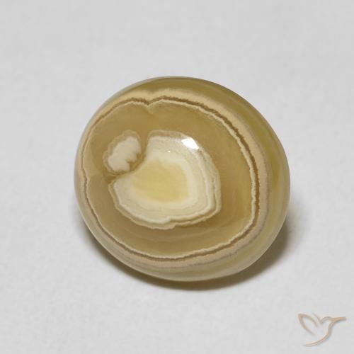 7.16 ct Multicolor Agate Stone, Natural Agate in Oval Cabochon Shape for Sale