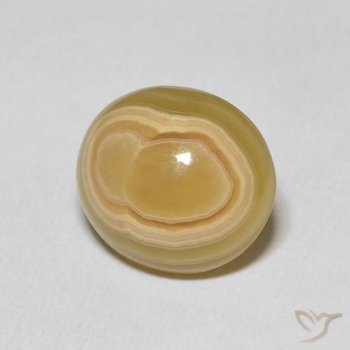 7.01 ct Multicolor Agate Stone, Natural Agate in Oval Cabochon Shape for Sale