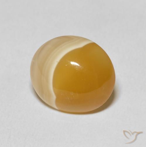 8.17 ct Multicolor Agate Stone, Natural Agate in Oval Cabochon Shape for Sale