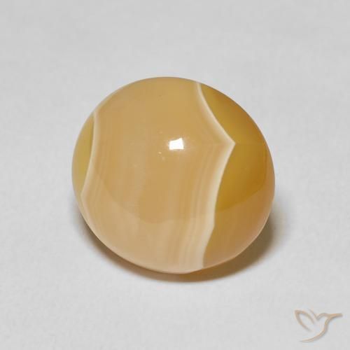 16.41 ct Multicolor Agate Stone, Natural Agate in Round Cabochon Shape for Sale