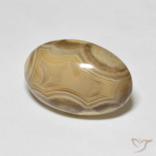 26.72 ct Multicolor Agate Stone, Natural Agate in Oval Cabochon Shape for Sale