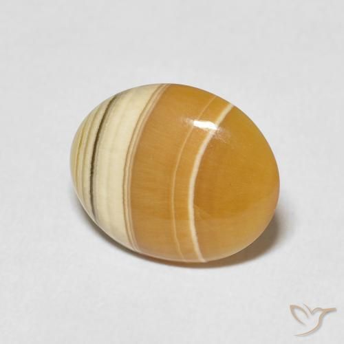 5.42 ct Multicolor Agate Stone, Natural Agate in Oval Cabochon Shape for Sale