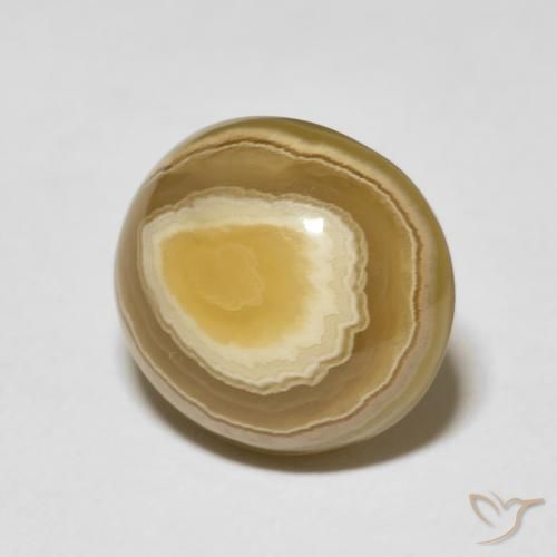 11.55 ct Multicolor Agate Stone, Natural Agate in Oval Cabochon Shape for Sale