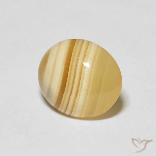2.88 ct Multicolor Agate Stone, Natural Agate in Oval Cabochon Shape for Sale