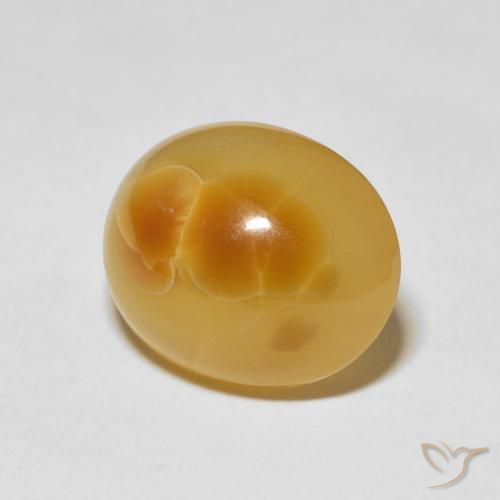 14.40 ct Multicolor Agate Stone, Natural Agate in Oval Cabochon Shape for Sale