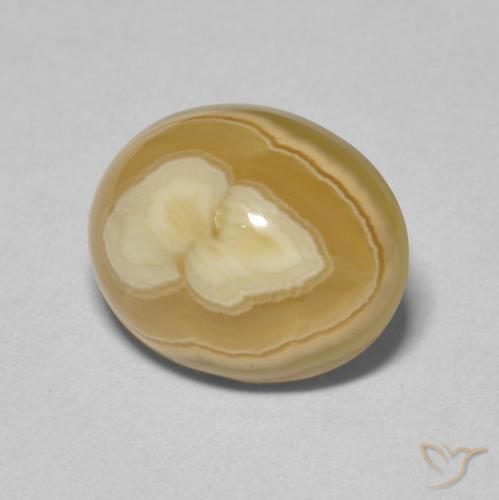 6.49 ct Multicolor Agate Stone, Natural Agate in Oval Cabochon Shape for Sale