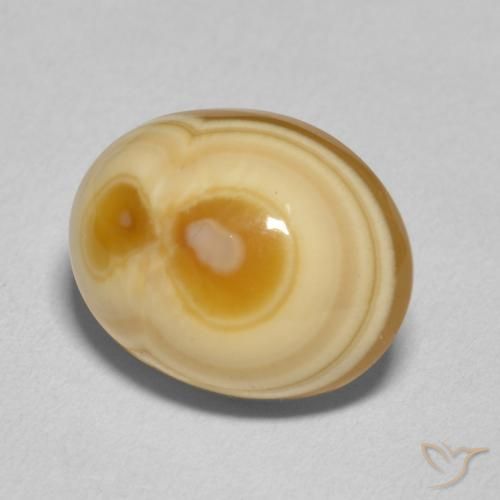 8.91 ct Multicolor Agate Stone, Natural Agate in Oval Cabochon Shape for Sale