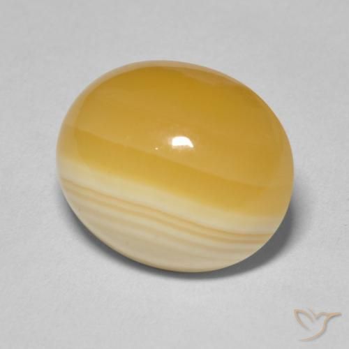 14.08 ct Multicolor Agate Stone, Natural Agate in Oval Cabochon Shape for Sale