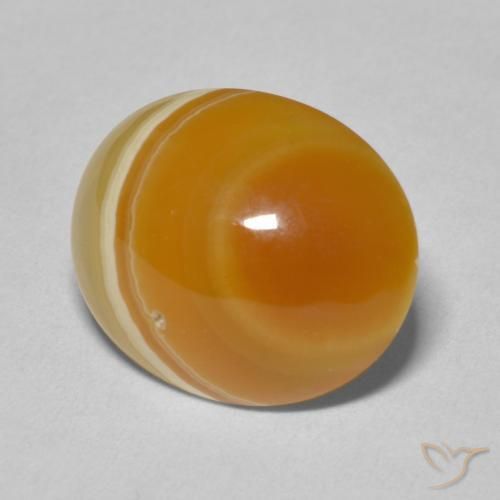 13.38 ct Multicolor Agate Stone, Natural Agate in Oval Cabochon Shape for Sale