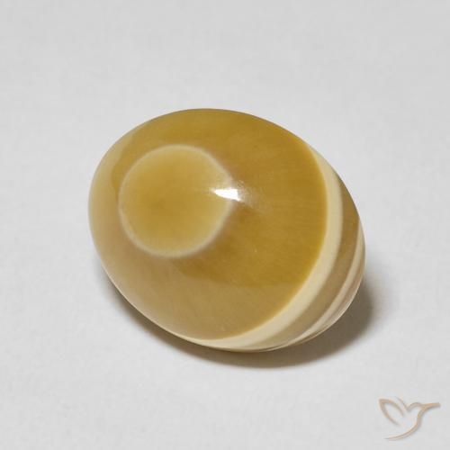 8.59 ct Multicolor Agate Stone, Natural Agate in Oval Cabochon Shape for Sale