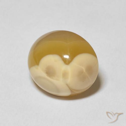 7.16 ct Multicolor Agate Stone, Natural Agate in Oval Cabochon Shape for Sale