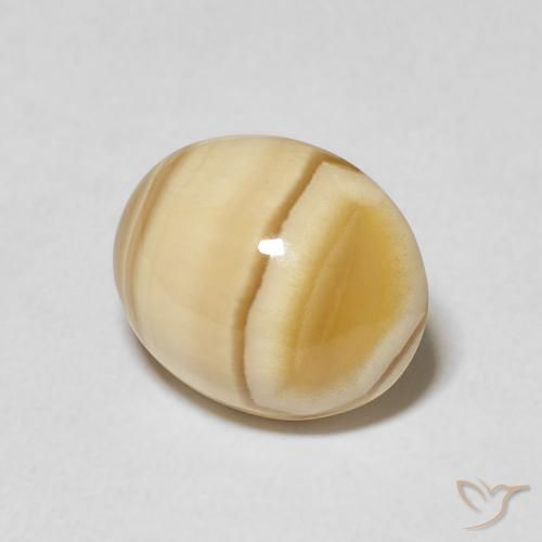 5.88 ct Multicolor Agate Stone, Natural Agate in Oval Cabochon Shape for Sale