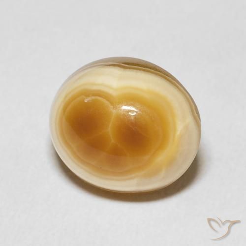 6.50 ct Multicolor Agate Stone, Natural Agate in Oval Cabochon Shape for Sale
