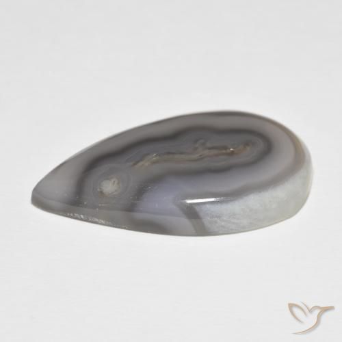 Agate Gemstone in 35.1 x 21.4 mm Size for Sale, Agate Stone in Multicolor White Color