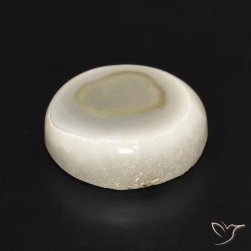 Agate Gemstone in 16 mm (calibrated) Size for Sale, Agate Stone in Multicolor White Color