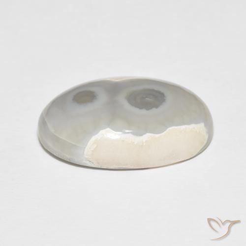 Agate Gemstone in 23.2 x 15.8 mm Size for Sale, Agate Stone in Multicolor White Color