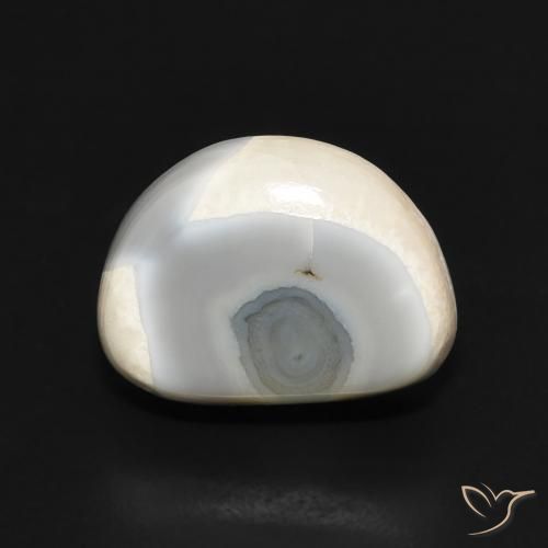 6.67ct Natural Multicolor White Agate, Fancy, Opaque