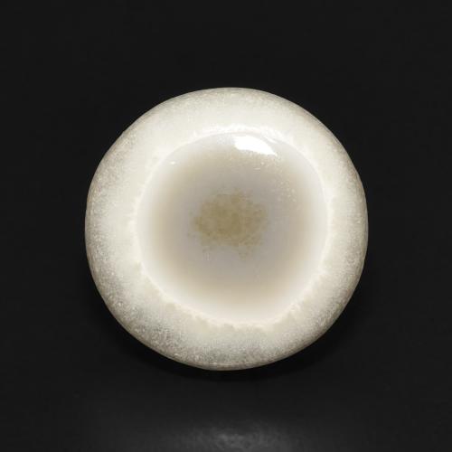 6.31ct Natural Multicolor White Agate, Round, Opaque