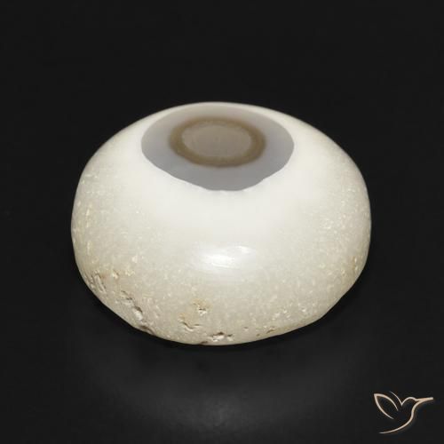 Agate Gemstone in 16 mm (calibrated) Size for Sale, Agate Stone in Multicolor White Color