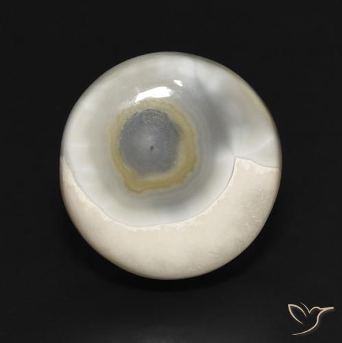 16.75ct Natural Multicolor White Agate, Round, Opaque