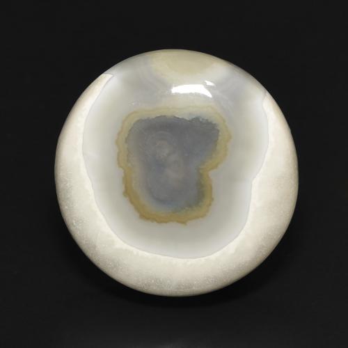 15.97ct Natural Multicolor White Agate, Round, Opaque