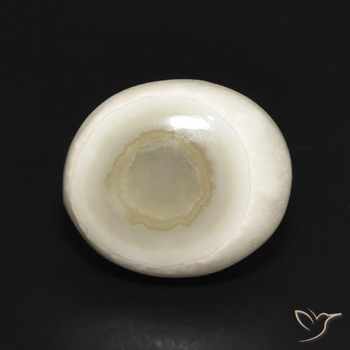 6.02ct Natural Multicolor White Agate, Oval, Opaque