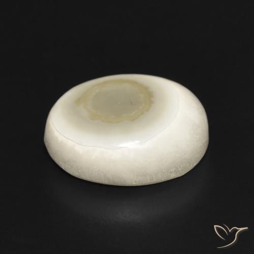 Agate Gemstone in 13.4 x 11.5 mm Size for Sale, Agate Stone in Multicolor White Color